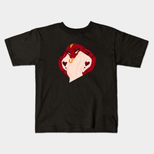 Red Cobra Head Kids T-Shirt